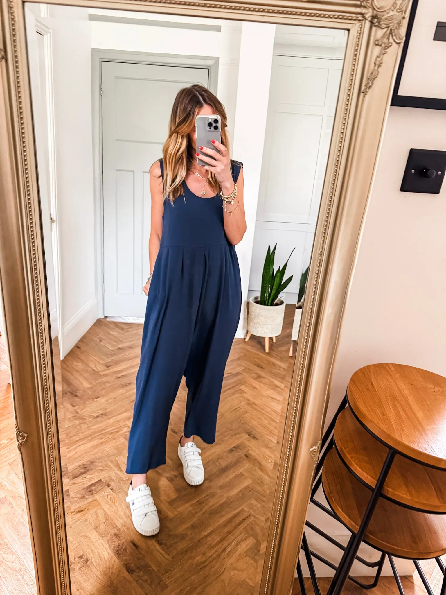 Scoop Neck Jersey Jumpsuit
