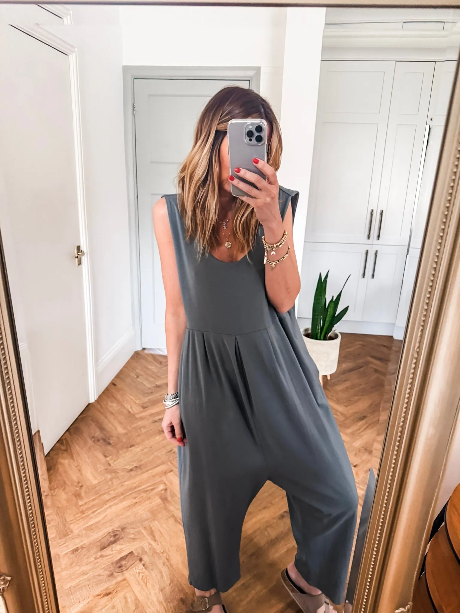Scoop Neck Jersey Jumpsuit