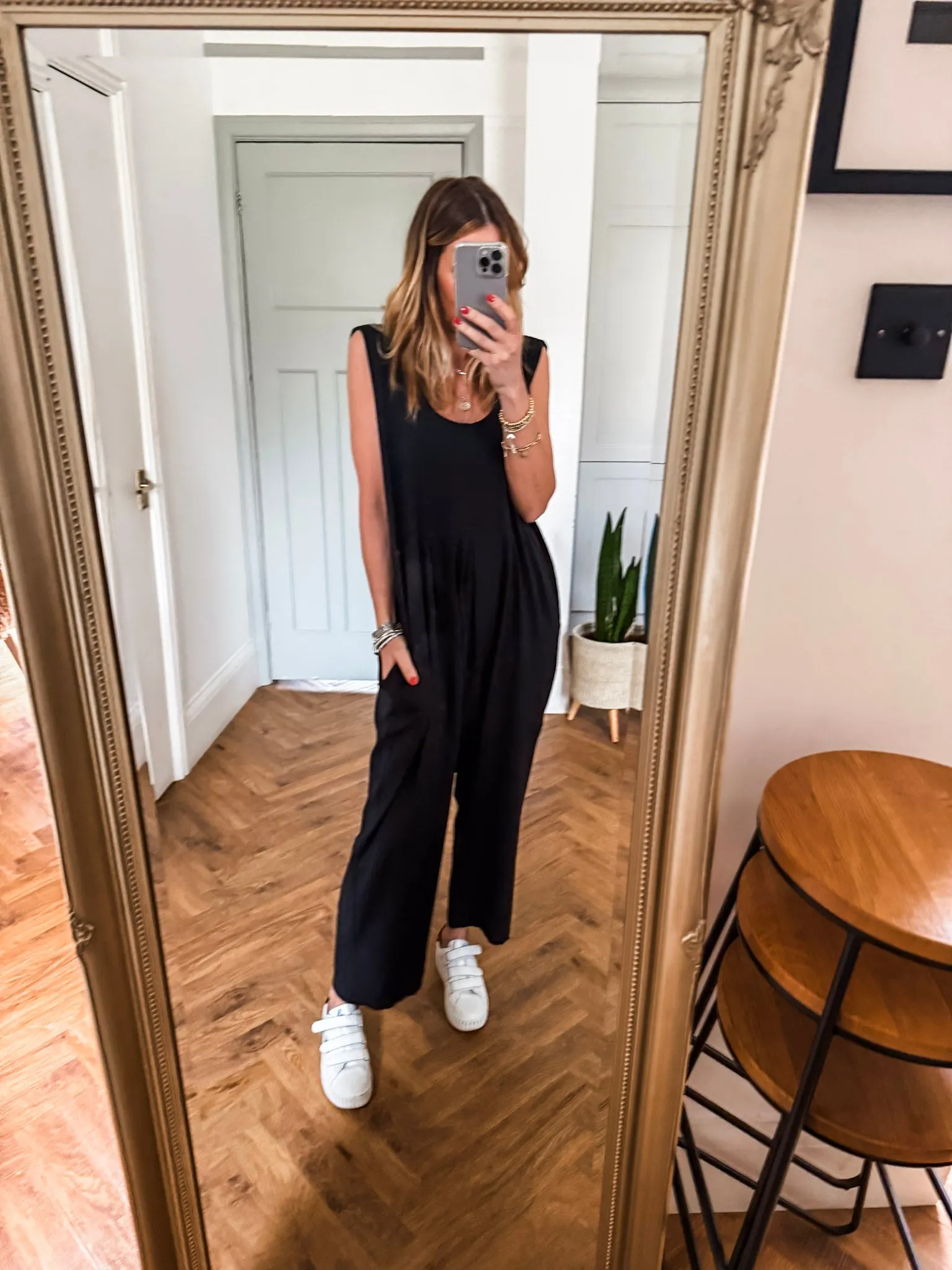 Scoop Neck Jersey Jumpsuit