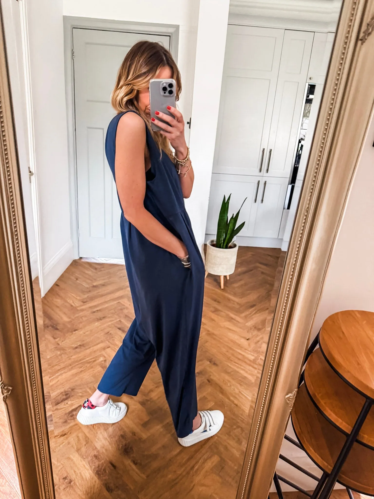Scoop Neck Jersey Jumpsuit