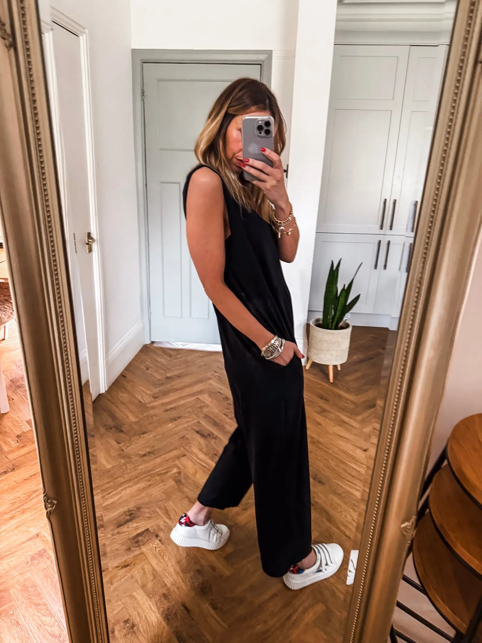 Scoop Neck Jersey Jumpsuit