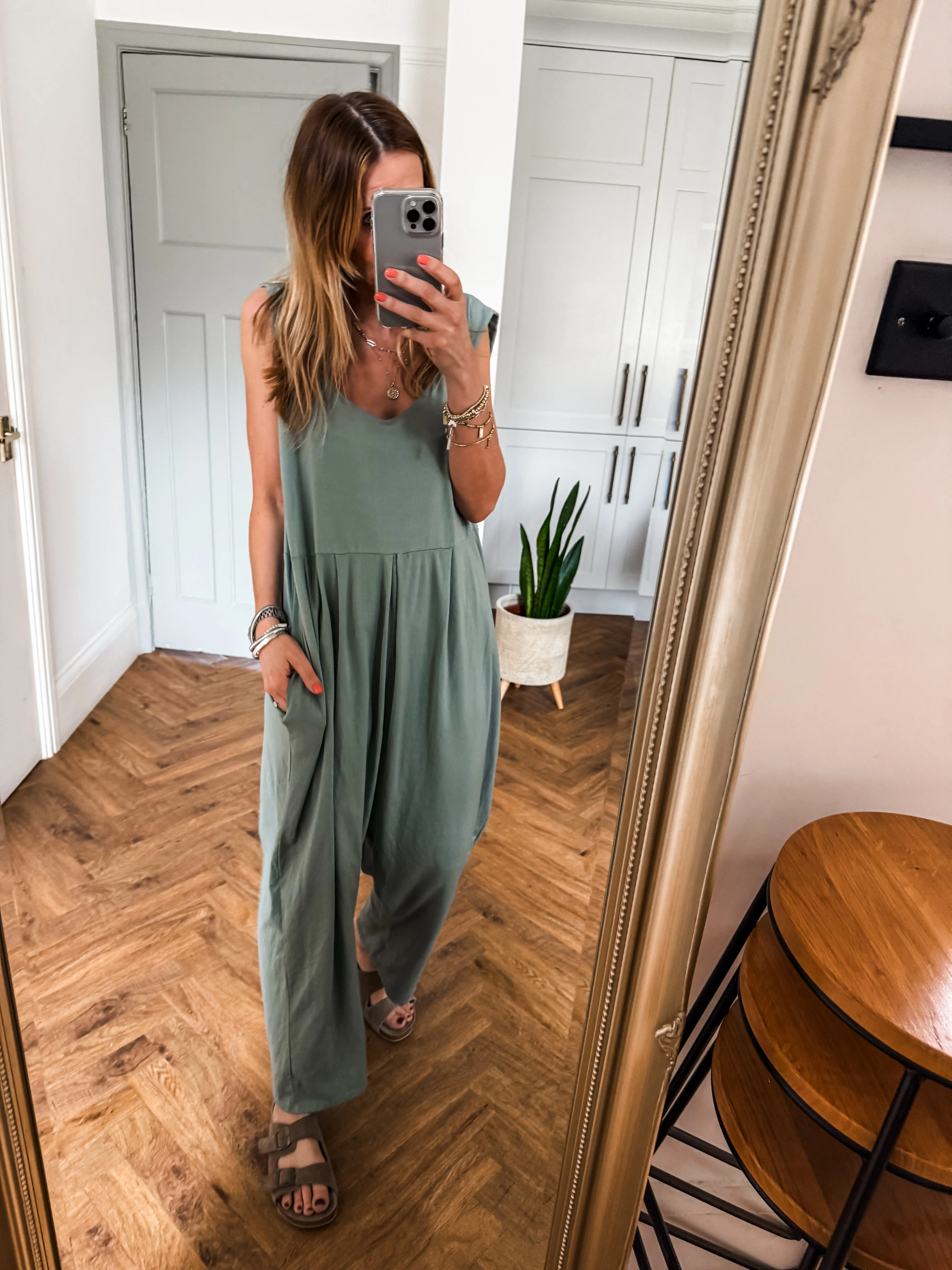 Scoop Neck Jersey Jumpsuit