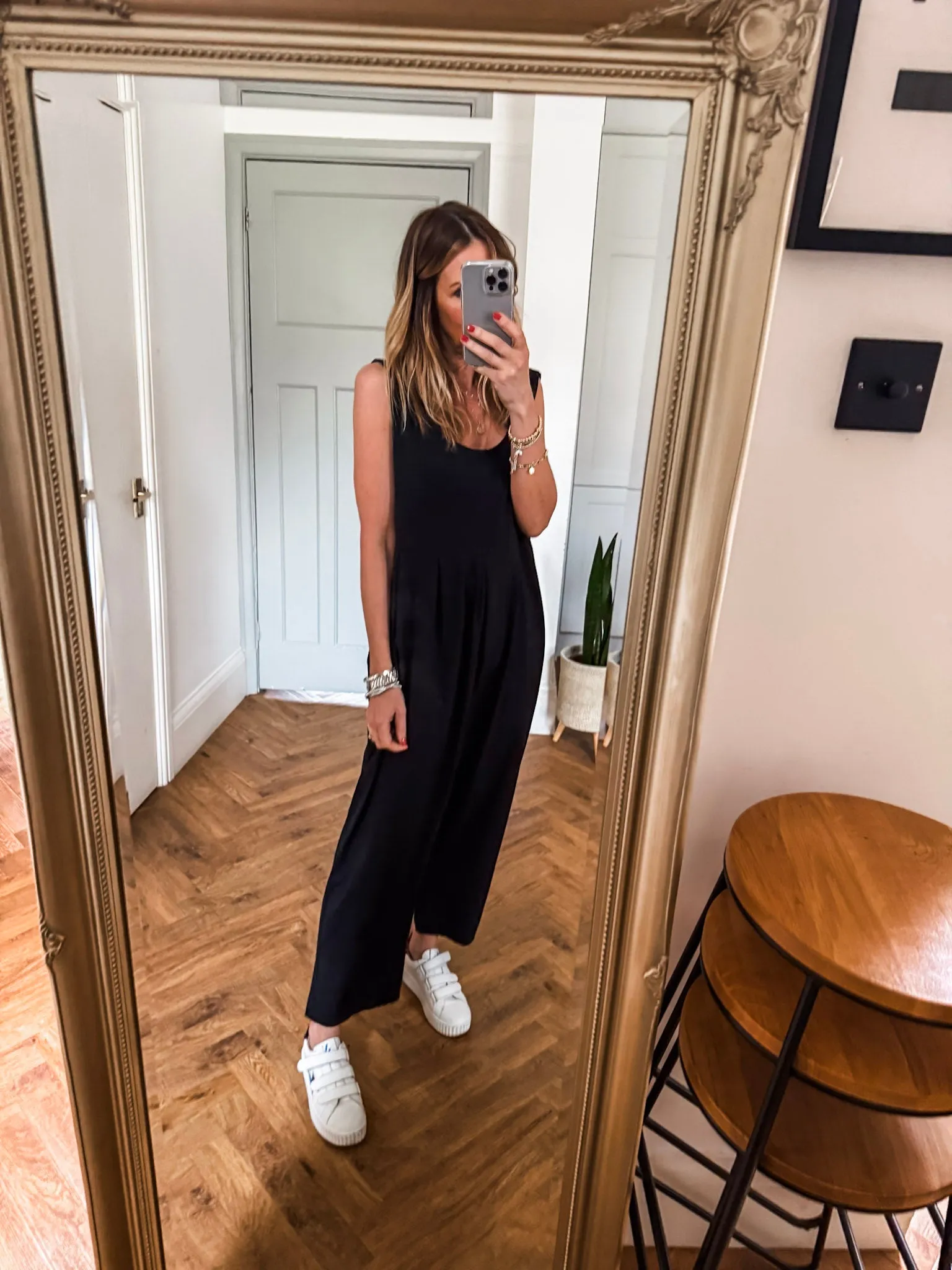 Scoop Neck Jersey Jumpsuit