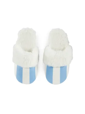 Shiraleah Helena Stripe Slippers, Sky