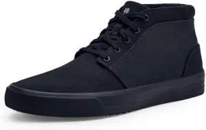 Shoes for Crews Cabbie II, Men's, Women's, Unisex Slip Resistant, Food Service Work Shoes, Black, Men's Size 5.5/ Women's Size 7