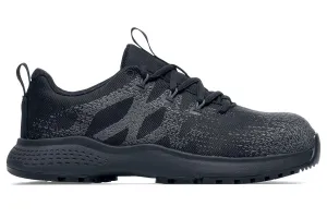 Shoes for Crews Heather II, Women's Nano Composite Toe (NCT) Work Shoes, Slip Resistant, Water Resistant, Black, Size 8.5