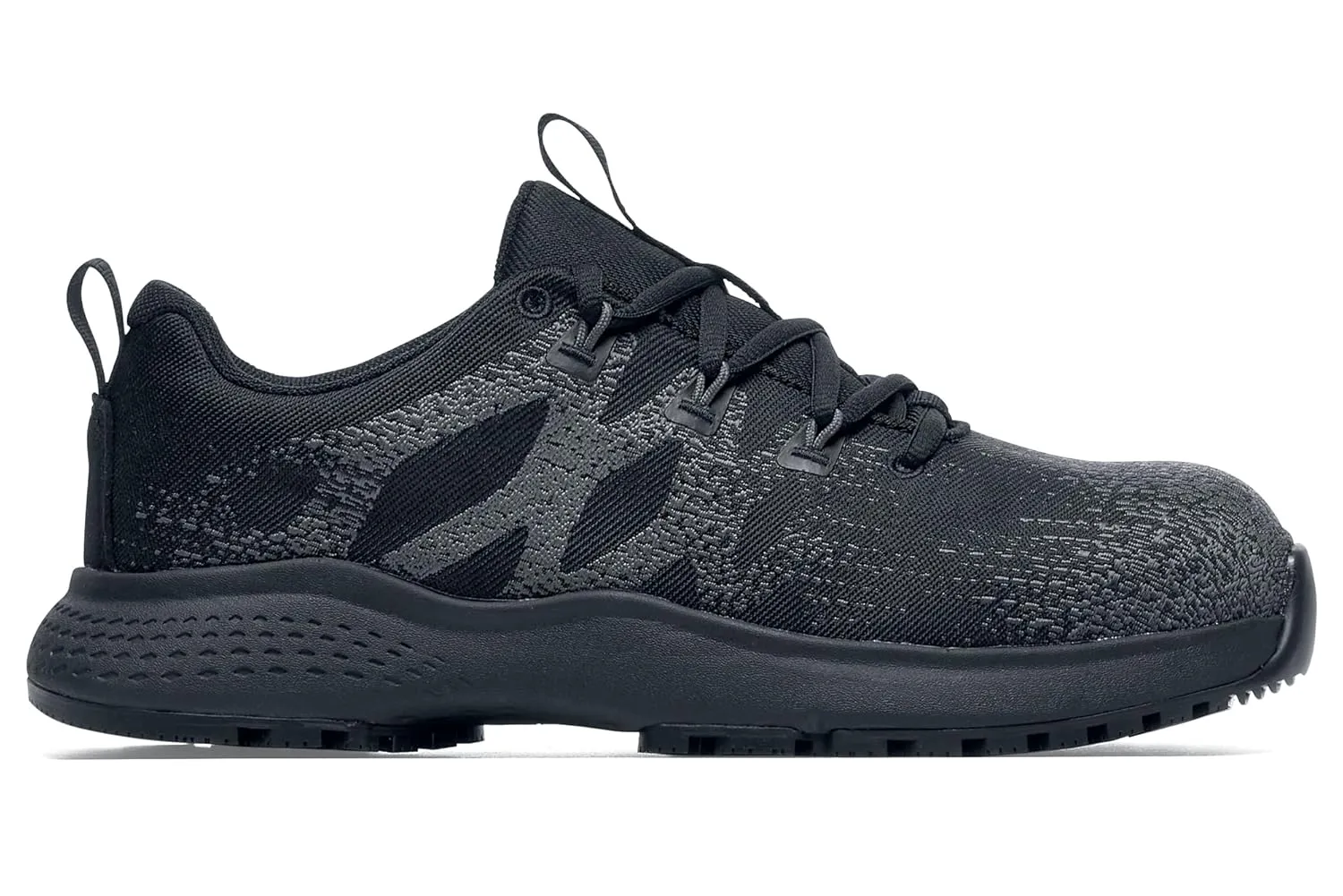 Shoes for Crews Heather II, Women's Nano Composite Toe (NCT) Work Shoes, Slip Resistant, Water Resistant, Black, Size 8.5