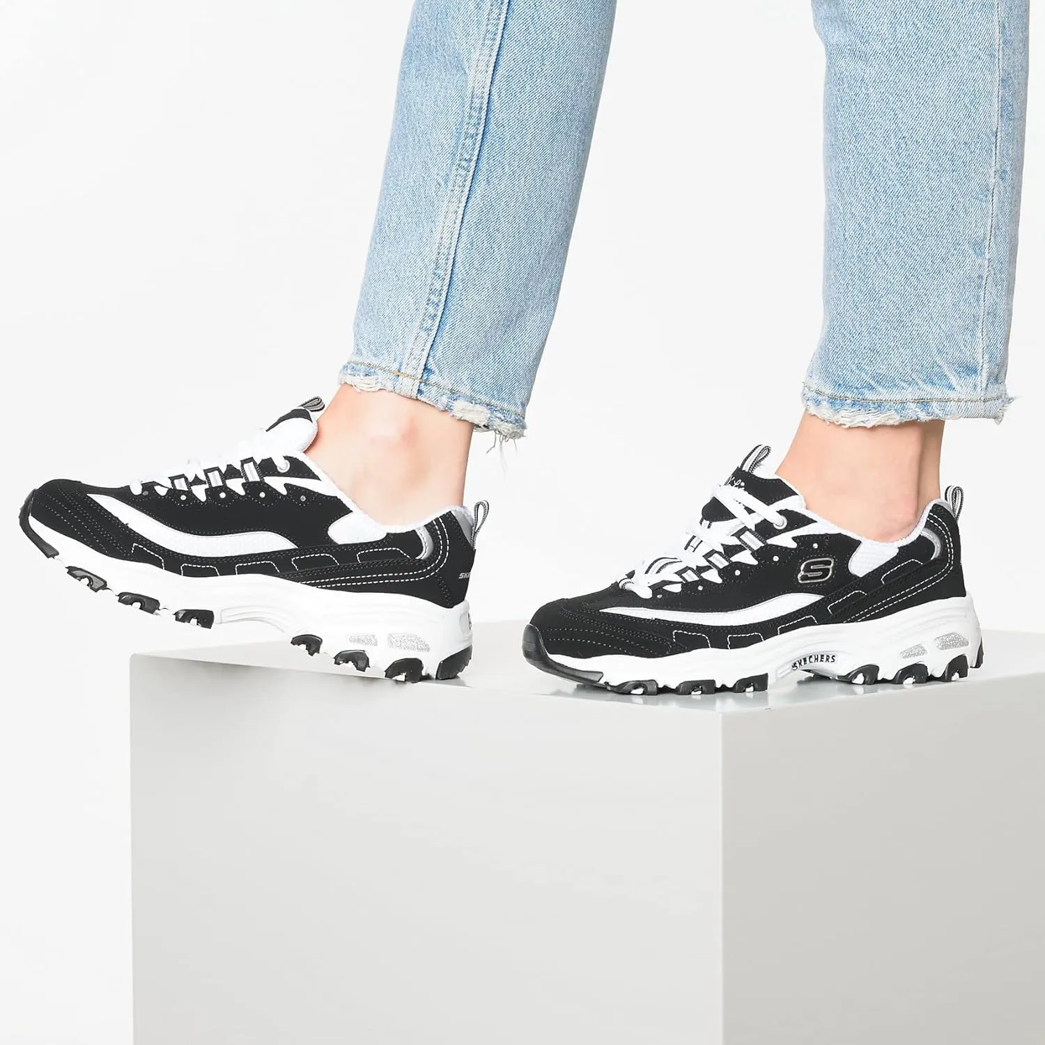 Skechers Women's D'Lites-Biggest Fan Trainers