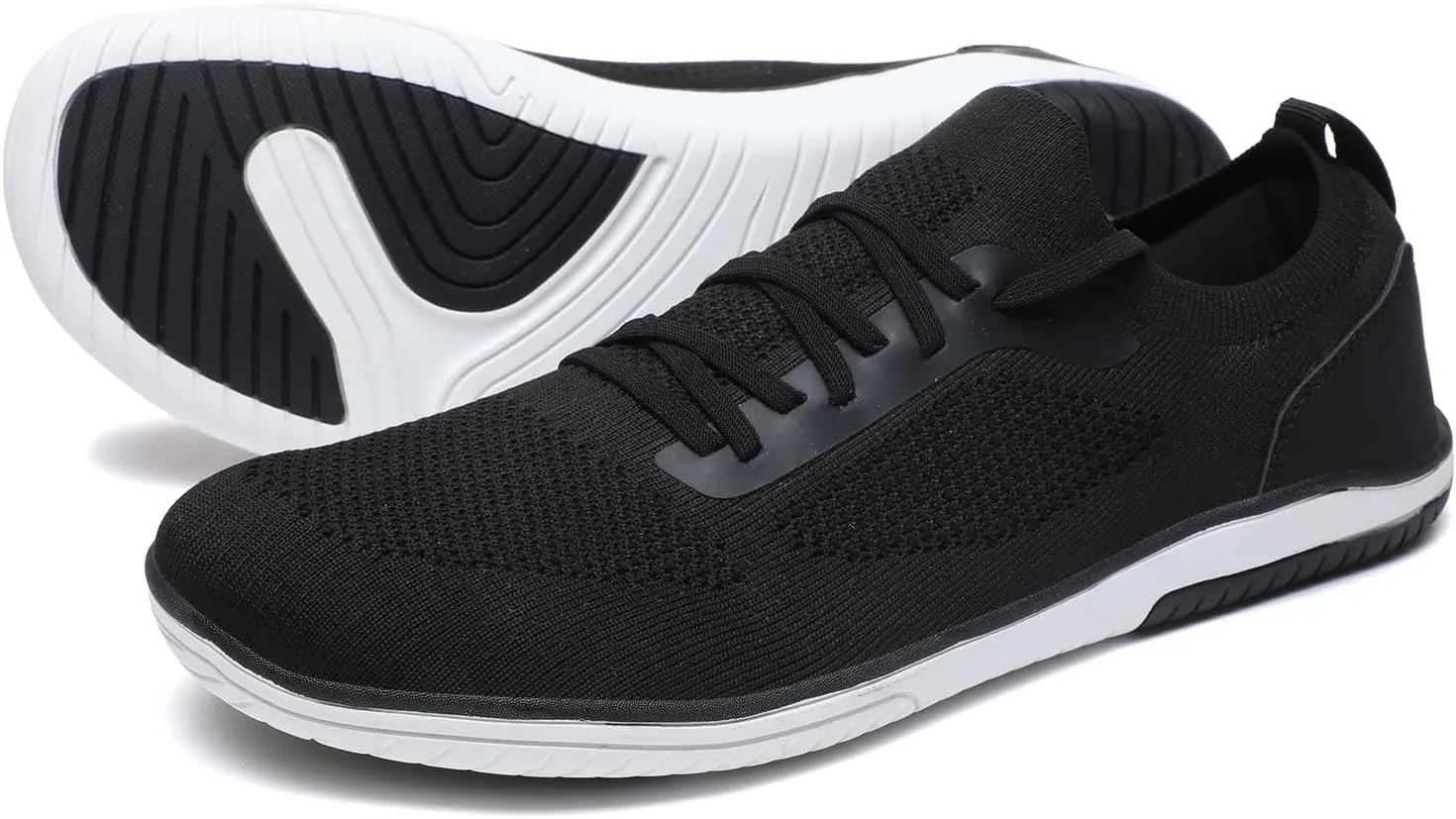 Slip-on Barefoot Shoes Men Minimalist Wide Toe Zero Drop Walking Shoes Lightweight Barefoot Feel & Breathable for Walking Running All Day Wear