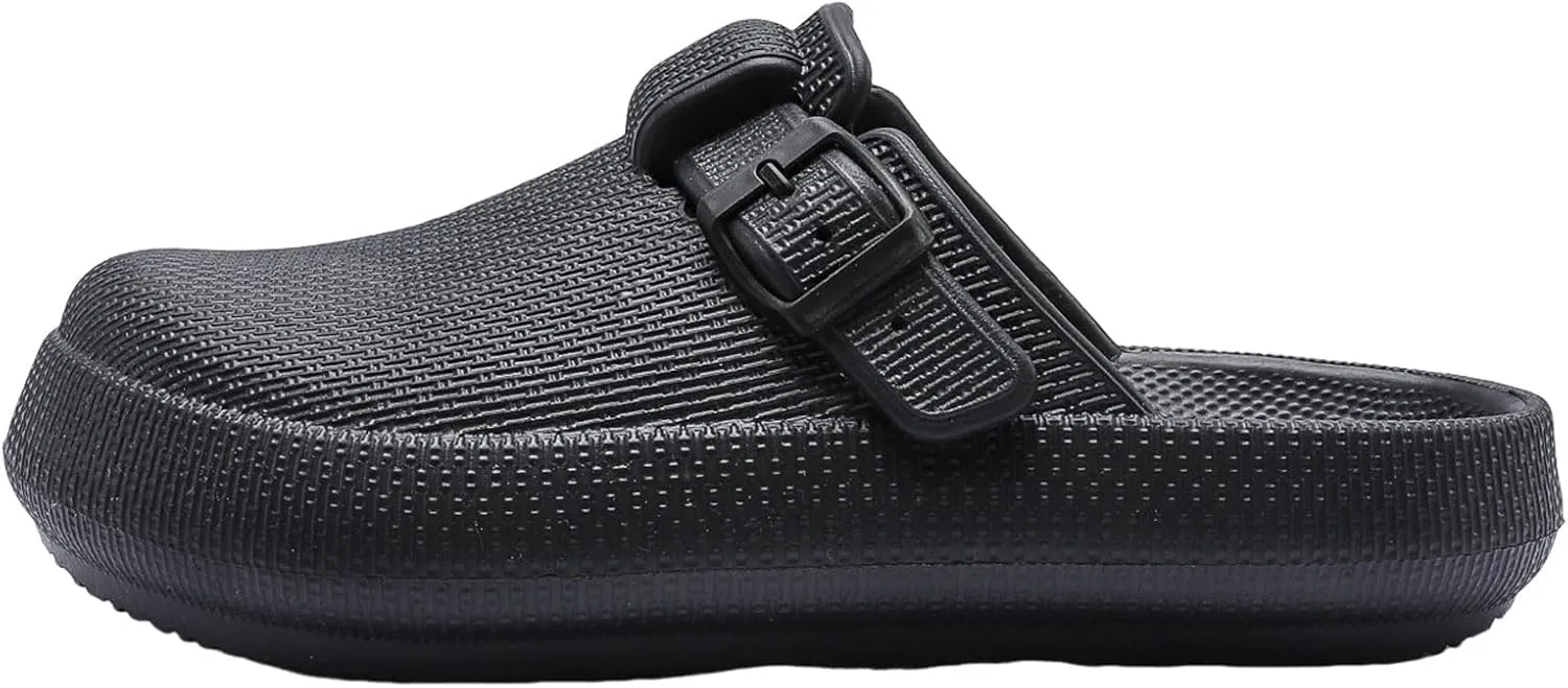 Slip-on Nurse Shoes, Women's Clogs, Mules for Womens, Lightweight Garden Work Shoes, Comfortable Slides Sandals, Black