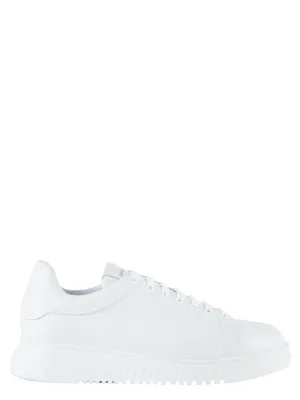 Sneakers Asimmetriche in Pelle Bottalata con Maxi Suola