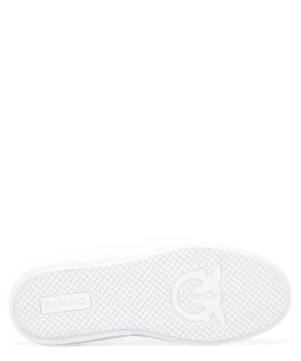 Sneakers Flatform Pinko con Suola Alta e Logo in Metallo