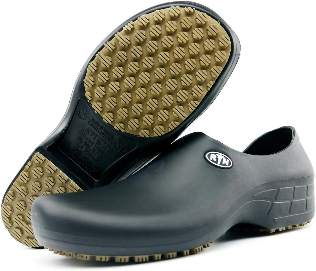 Sticky Nursing Shoes Women - Chefs - Kitchen - Nurses - Clogs for Work - Waterproof Non Slip