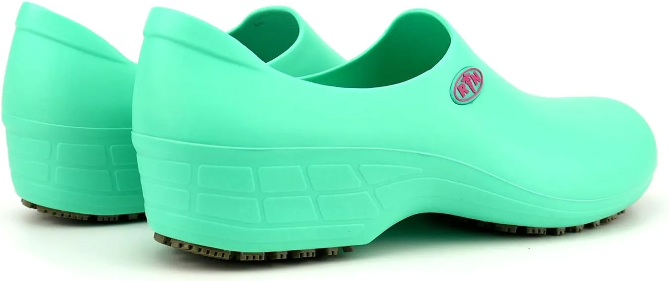 Sticky Nursing Shoes Women - Chefs - Kitchen - Nurses - Clogs for Work - Waterproof Non Slip