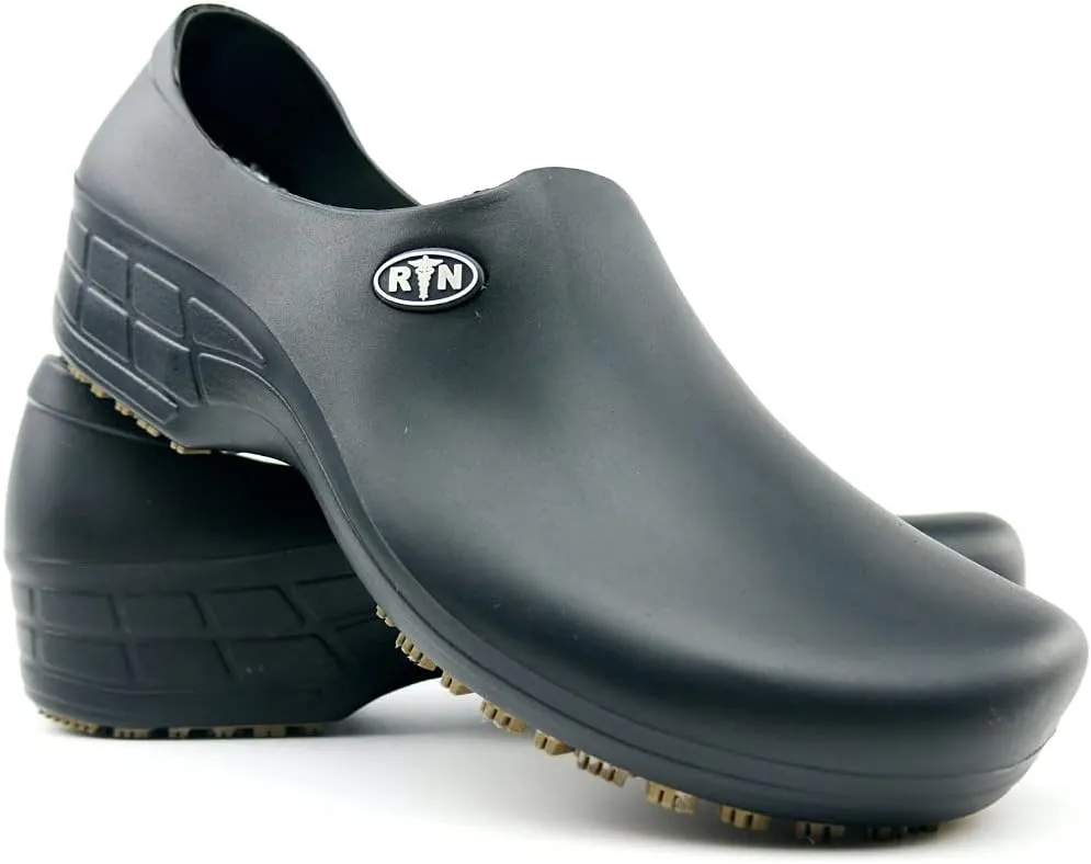 Sticky Nursing Shoes Women - Chefs - Kitchen - Nurses - Clogs for Work - Waterproof Non Slip