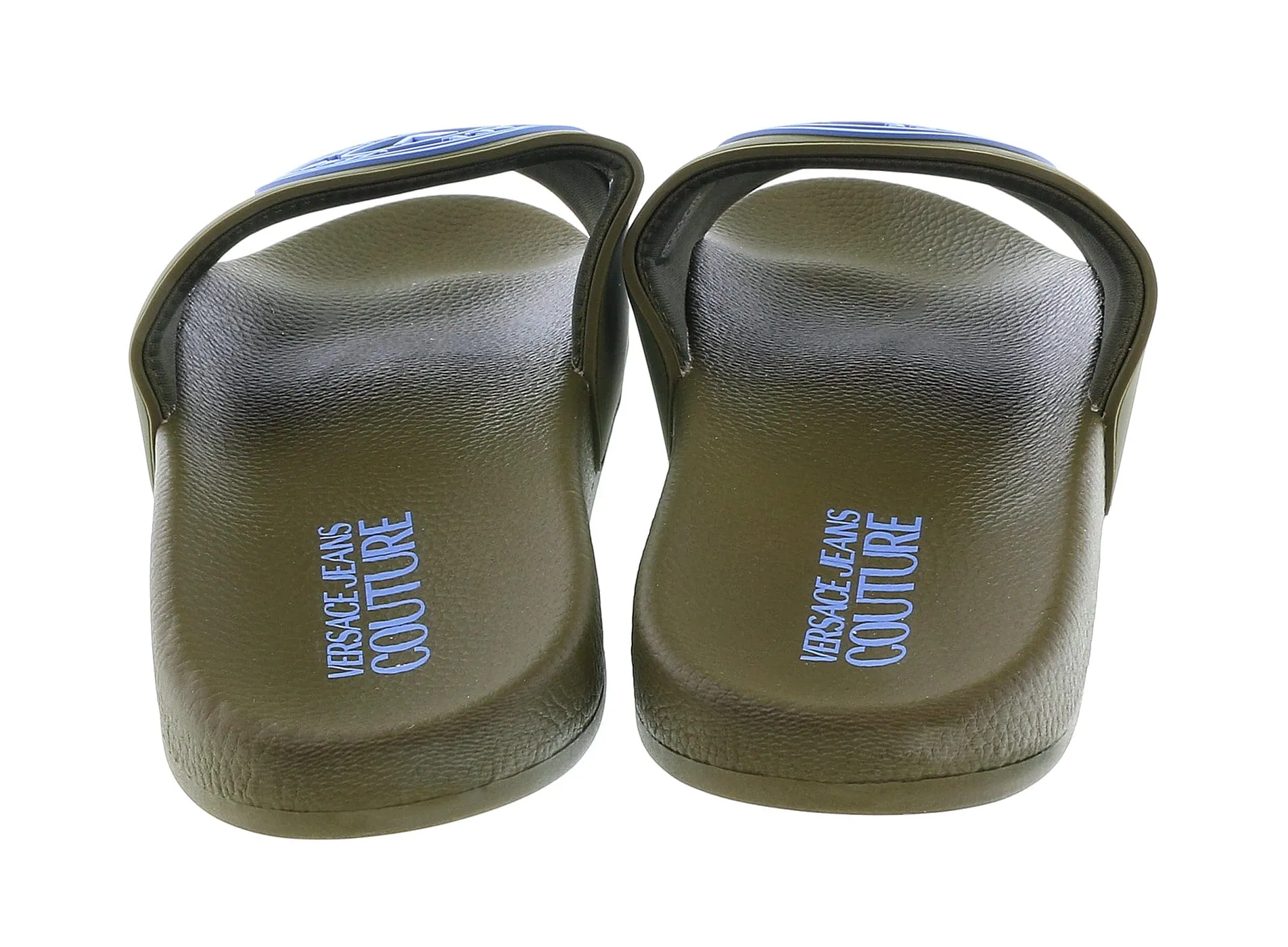 STORE RETURN Versace Jeans Couture Army Medallion Logo Pool Slide-10