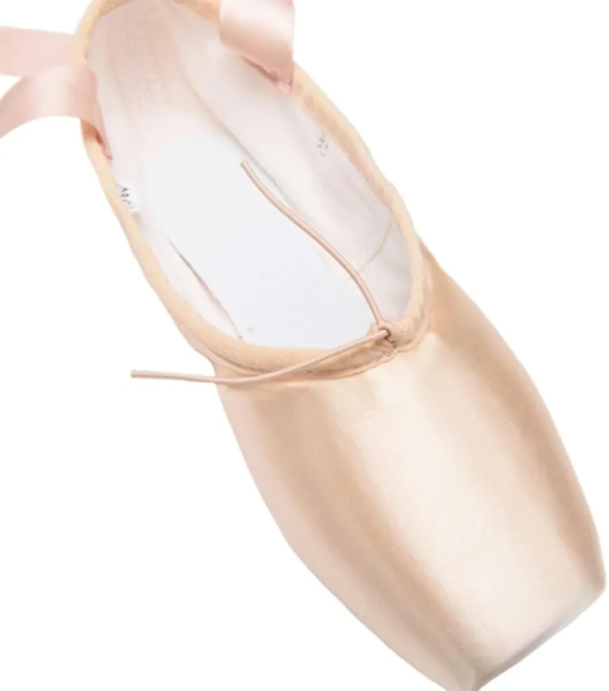 TangDao Girl's Professional Canvas Ballet Dance Toe Shoes Professional Satin Pink Ballet Pointe Ballet Flats Shoes with Ribbons