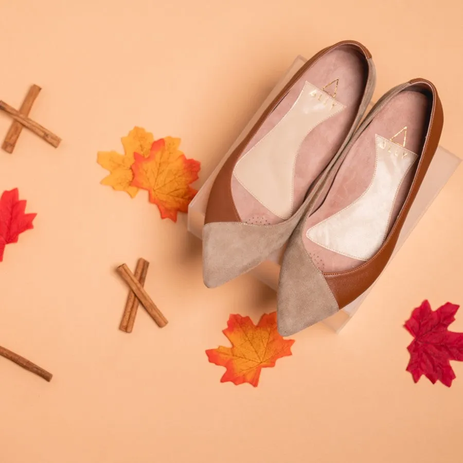 Tenacious Tan Suede / Courageous Caramel Flat