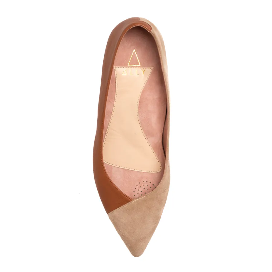 Tenacious Tan Suede / Courageous Caramel Flat