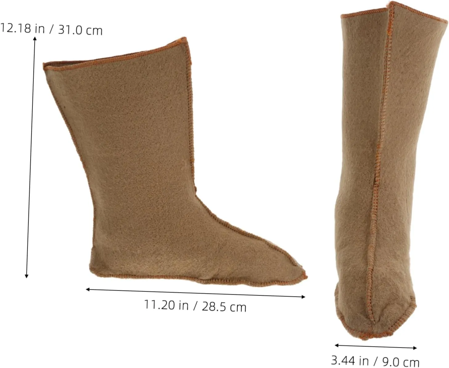 Thermal Boot Liners for Men Thick Warm Socks Waterproof Insulated Liners for Winter Boots Hiking Outdoor Use