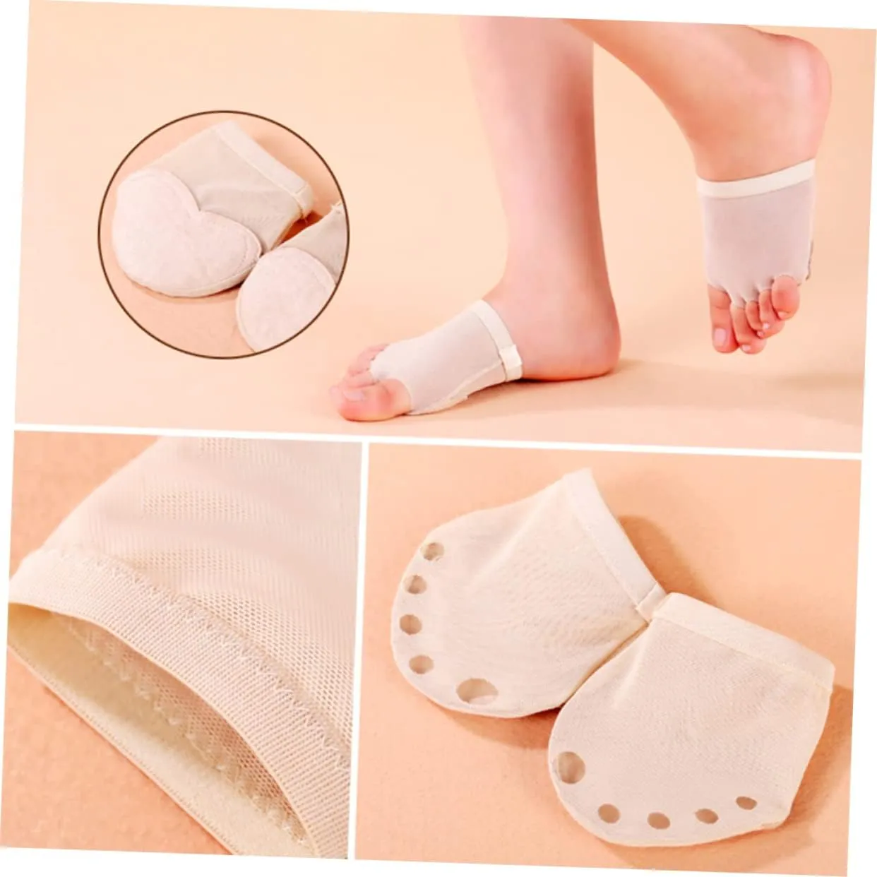 Toes Shoes Lyrical Shoes Foot Thong Soles Pad Shoes Fitness Thong Dance Toe Thong Dance Forefoot Cushion