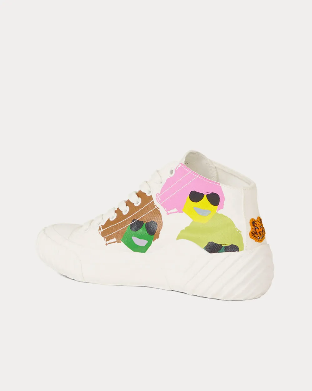 Tribute White High Top Sneakers