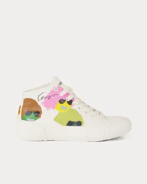 Tribute White High Top Sneakers