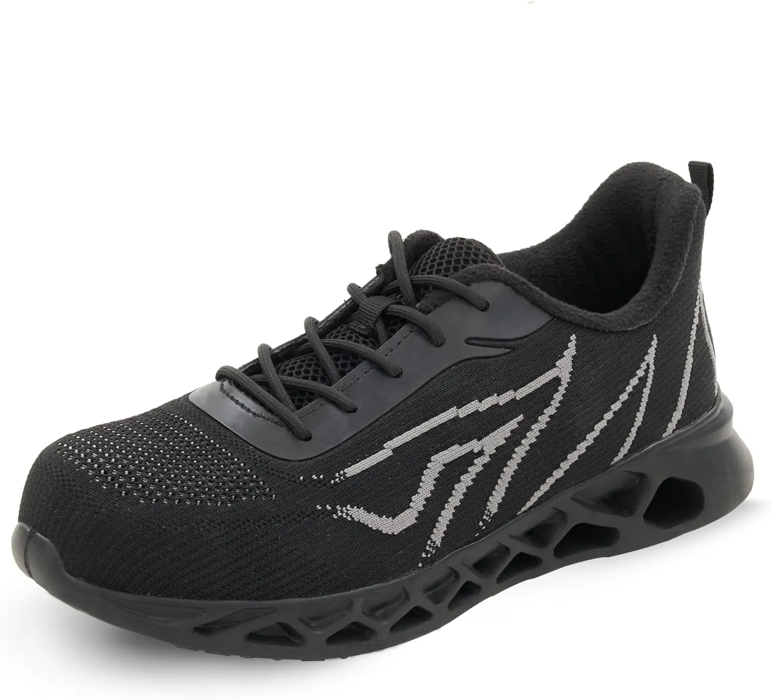 Ultra-Lightweight Steel Toe Shoes Water-Resistant, Slip-Resistant & Puncture-Proof Work Sneakers, Perfect for Construction, Warehouse, and Everyday Casual Wear
