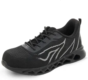 Ultra-Lightweight Steel Toe Shoes Water-Resistant, Slip-Resistant & Puncture-Proof Work Sneakers, Perfect for Construction, Warehouse, and Everyday Casual Wear