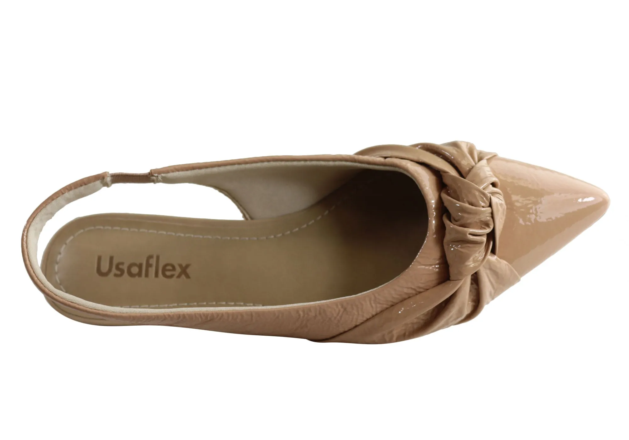 Usaflex Willow Womens Comfortable Low Heel Leather Shoes Made In Brazil
