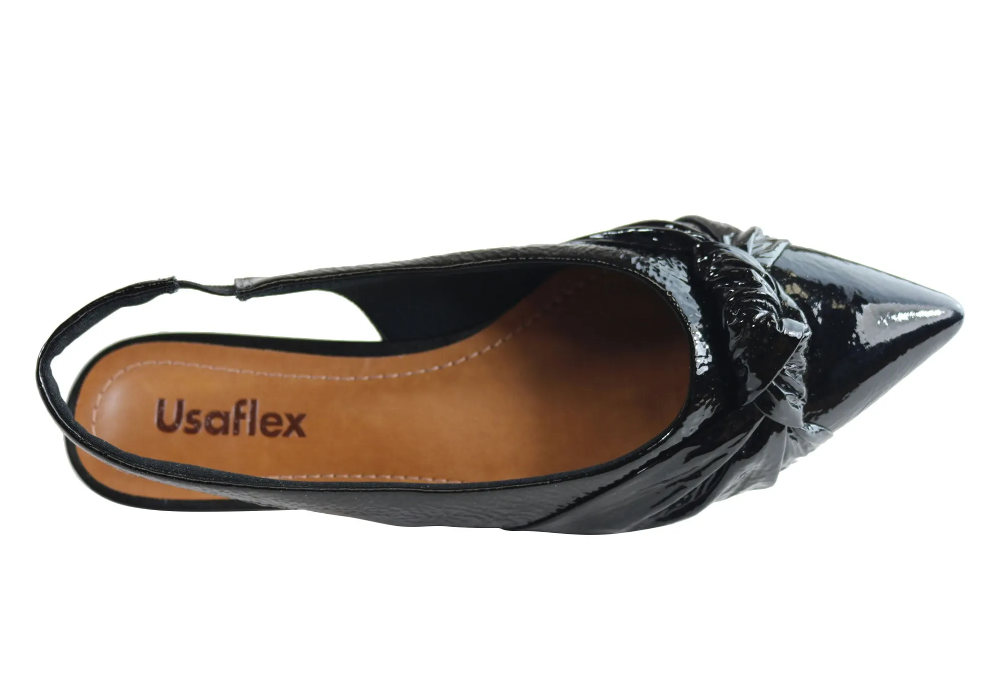 Usaflex Willow Womens Comfortable Low Heel Leather Shoes Made In Brazil