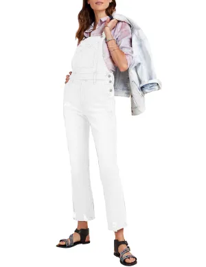 Utyful Women’s Classic Adjustable Straps Taper Jeans Denim Bib Overalls