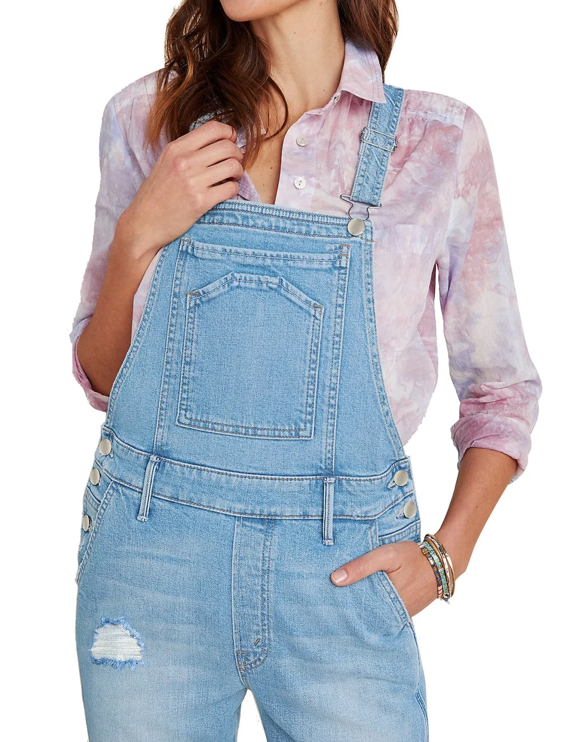 Utyful Women’s Classic Adjustable Straps Taper Jeans Denim Bib Overalls