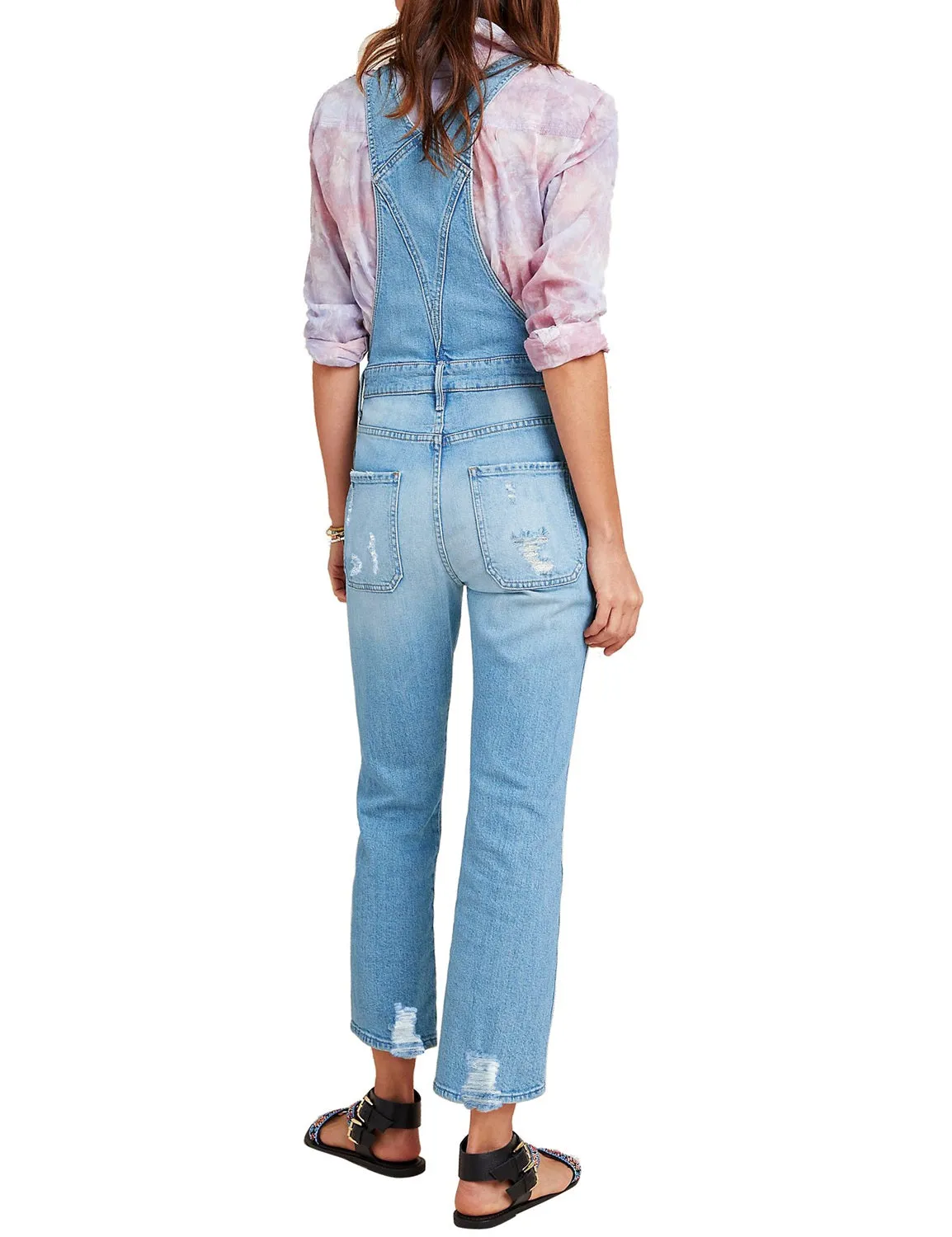 Utyful Women’s Classic Adjustable Straps Taper Jeans Denim Bib Overalls