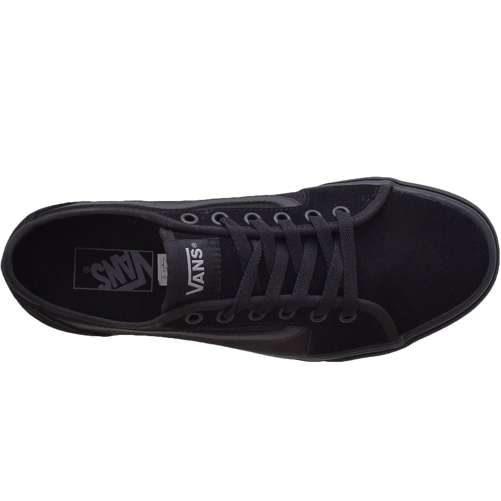 Vans Mens Filmore Decon Suede Canvas Trainers - Black