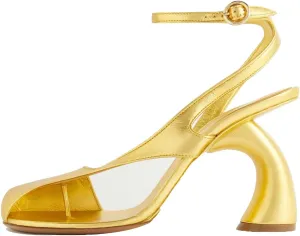 Vertundy Women's Flip Flop Heels High Heeled Sandals Leather Chunky Square Toe Adjustable Ankle Strap Buckle Dress Fashion Sandals