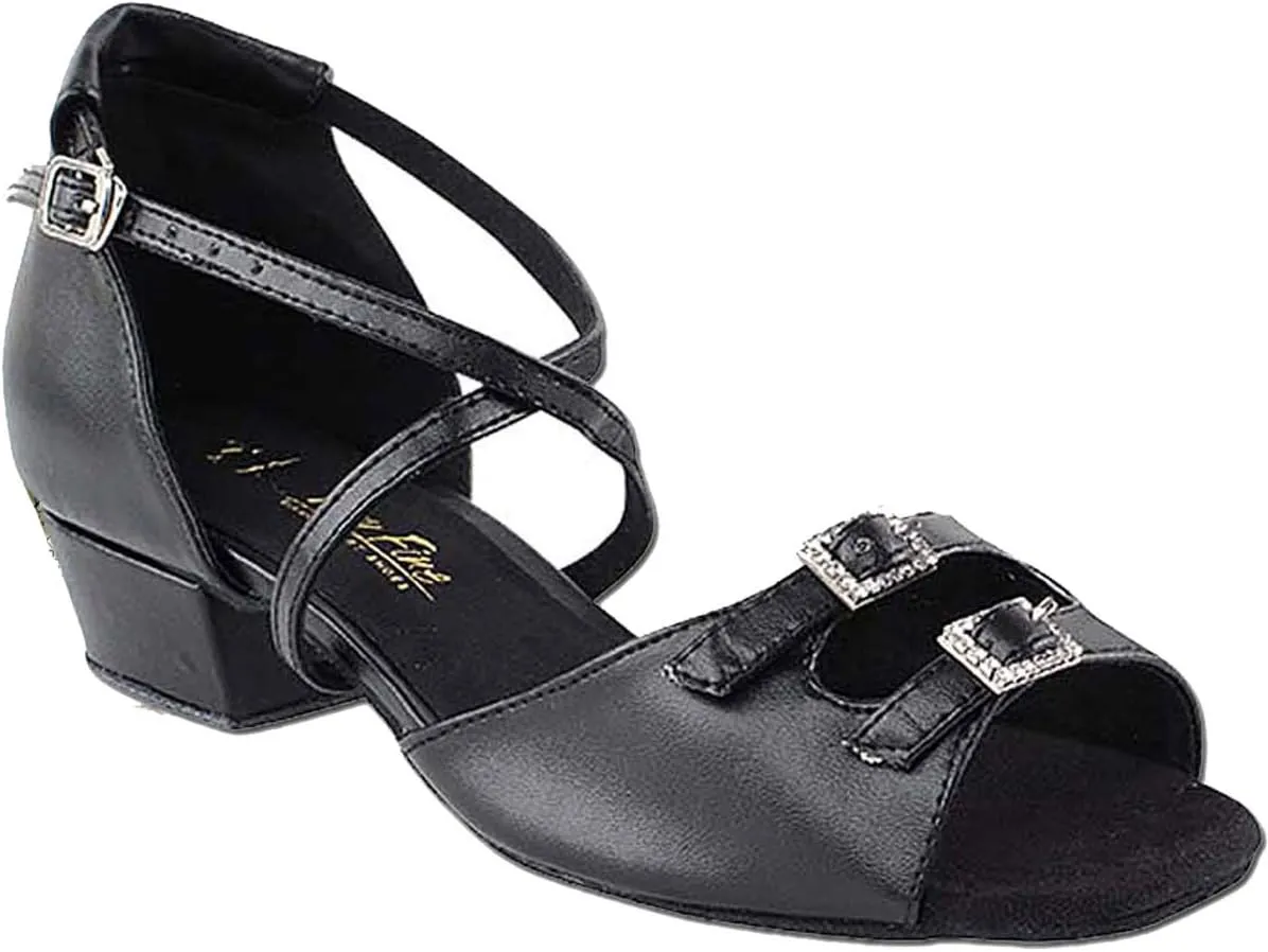 Very Fine Women's Ballroom Dance Shoes Salsa Latin Practice Shoes 1620FTEB Comfortable Dance Shoes 1" [Bundle of 5]