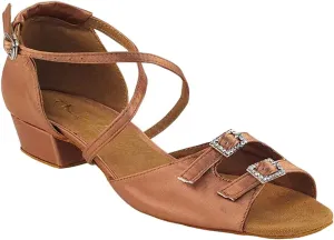 Very Fine Women's Ballroom Dance Shoes Salsa Latin Practice Shoes 1620FTEB Comfortable Dance Shoes 1" [Bundle of 5]