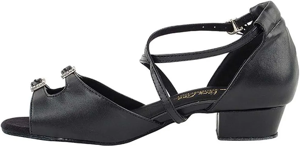 Very Fine Women's Ballroom Dance Shoes Salsa Latin Practice Shoes 1620FTEB Comfortable Dance Shoes 1" [Bundle of 5]