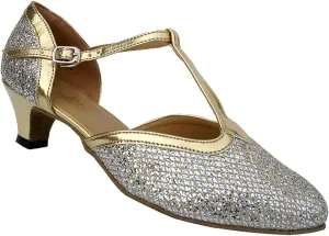 Very Fine Women's Ballroom Dance Shoes Salsa Latin Practice Shoes 9627EB Comfortable Dance Shoes 1.3" [Bundle of 5]