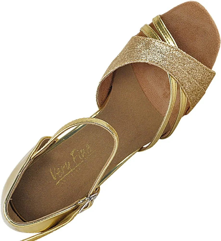 Very Fine Women's Ballroom Dance Shoes Tango Wedding Salsa Shoes 6030EBB Comfortable Dance Shoes 3" [Bundle of 5]