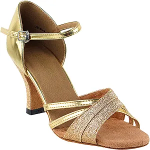Very Fine Women's Ballroom Dance Shoes Tango Wedding Salsa Shoes 6030EBB Comfortable Dance Shoes 3" [Bundle of 5]