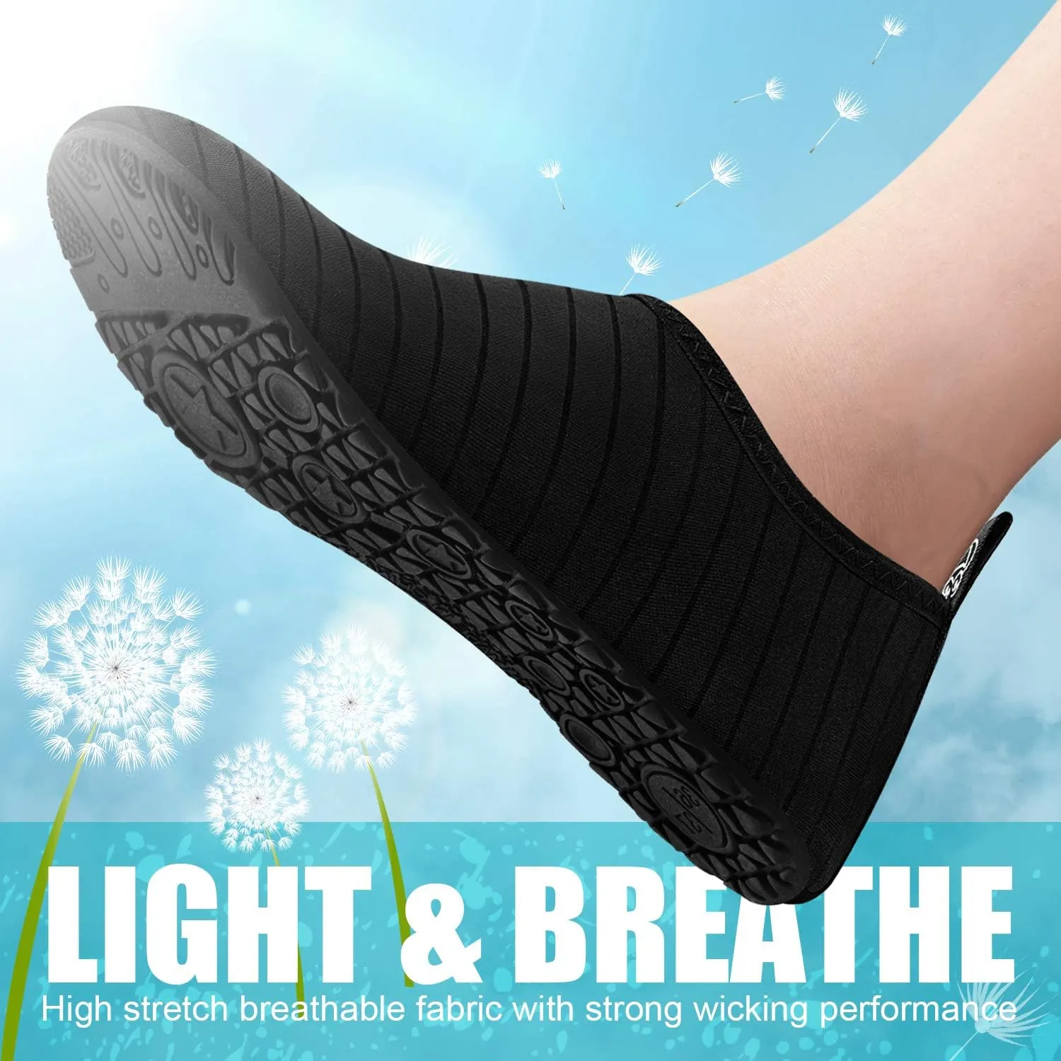 Water Shoes for Women and Men, Quick-Dry Aqua Socks Swim Beach Womens Mens Shoes for Outdoor Surfing Yoga Exercise