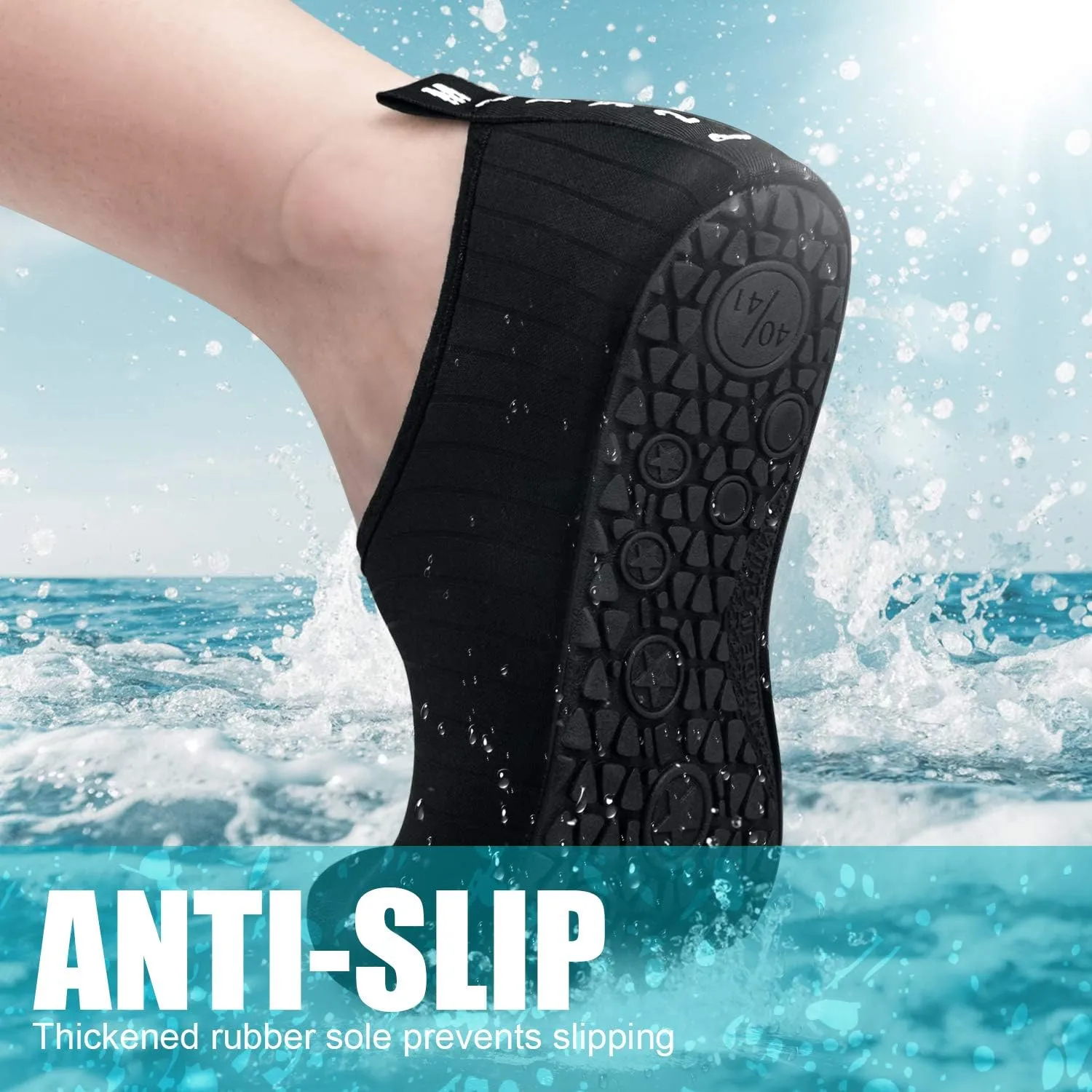 Water Shoes for Women and Men, Quick-Dry Aqua Socks Swim Beach Womens Mens Shoes for Outdoor Surfing Yoga Exercise