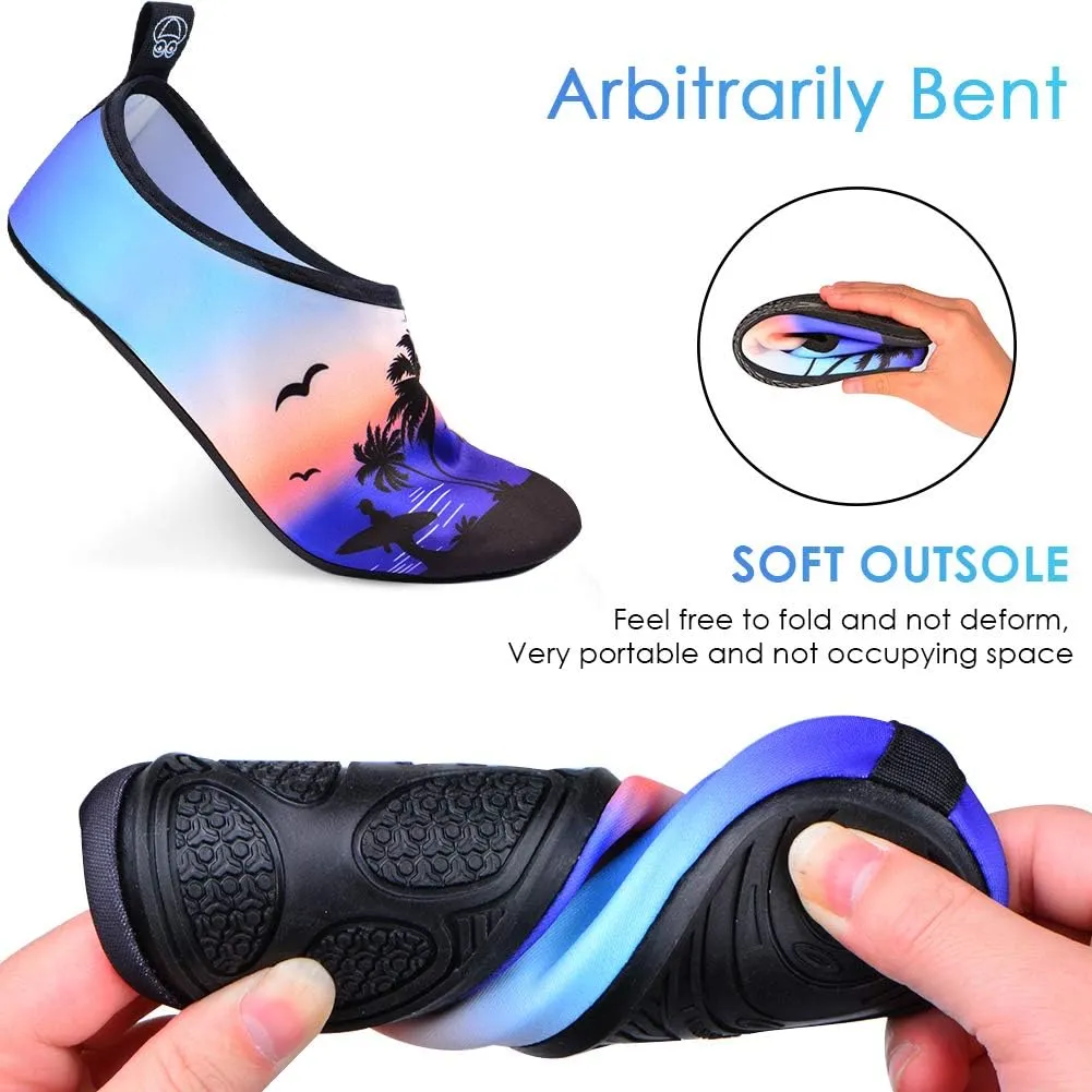 Water Shoes for Women and Men, Quick-Dry Aqua Socks Swim Beach Womens Mens Shoes for Outdoor Surfing Yoga Exercise