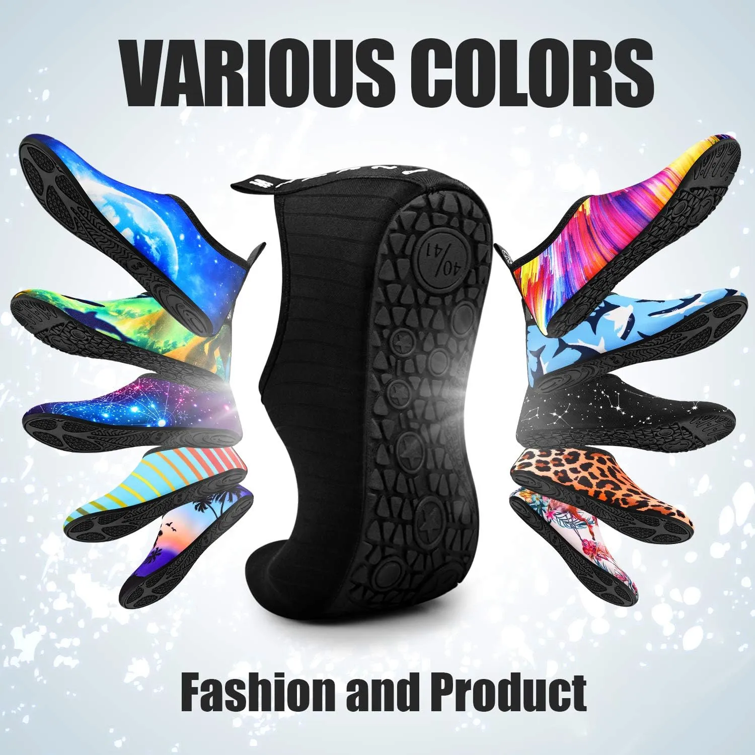 Water Shoes for Women and Men, Quick-Dry Aqua Socks Swim Beach Womens Mens Shoes for Outdoor Surfing Yoga Exercise