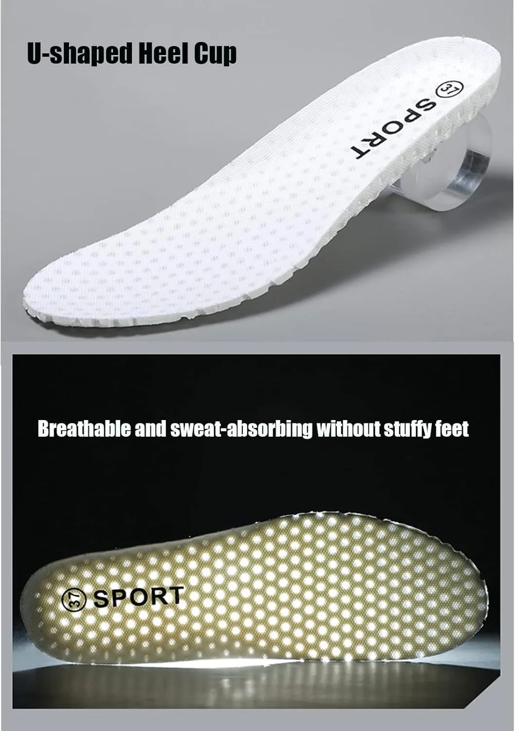 WENOREG Women's Breathable Mesh Air Cushion Sneakers,Fashion Lace-up 3D Orthopedic Beef Tendon Platform Bottom Sneakers for Foot Pain Relief,Comfort Elastic Woven Casual Walking Shoes
