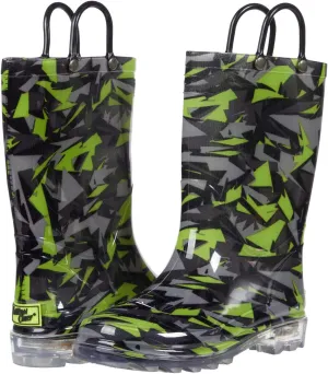 Western Chief Boy's Scatter Camo Lighted Boot (Toddler/Little Kid) Multi 9 Toddler M