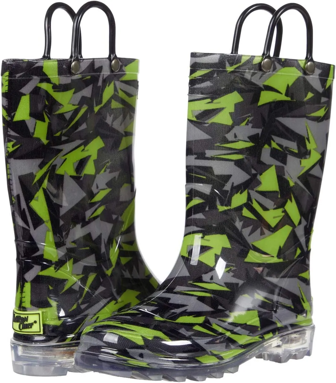Western Chief Boy's Scatter Camo Lighted Boot (Toddler/Little Kid) Multi 9 Toddler M