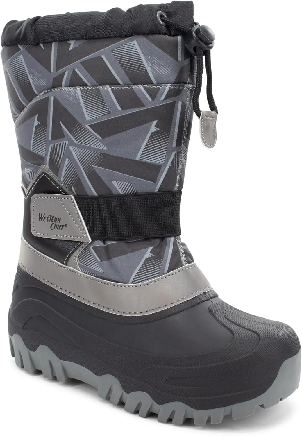Western Chief Kids Blizzard Youth Snow Boots  Waterproof, Insulated, Warm, & Reflective Winter Boots for Girls & Boys  Cold Weather Snow Boots for Kids